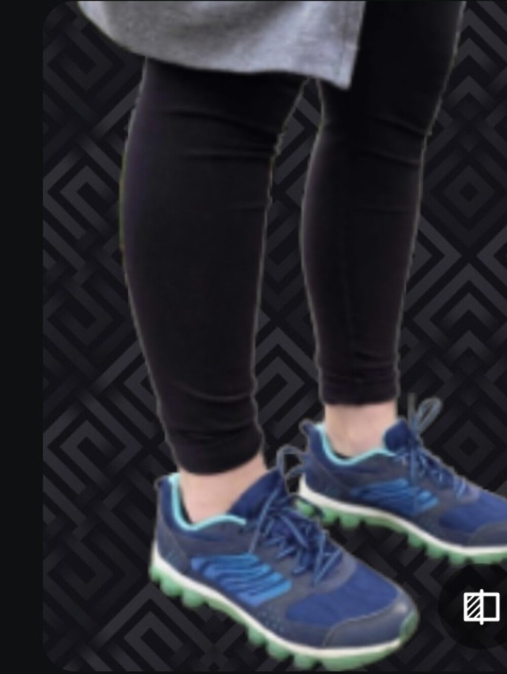 Danskin Navy Blue and Teal Athletic Sneakers